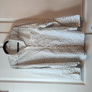 Boden 16R Floral Bouquet White Long Sleeve